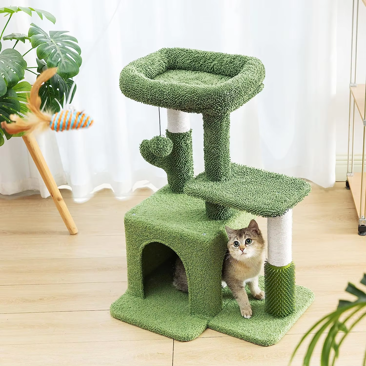 Wooden Cat Tree House - Image 4