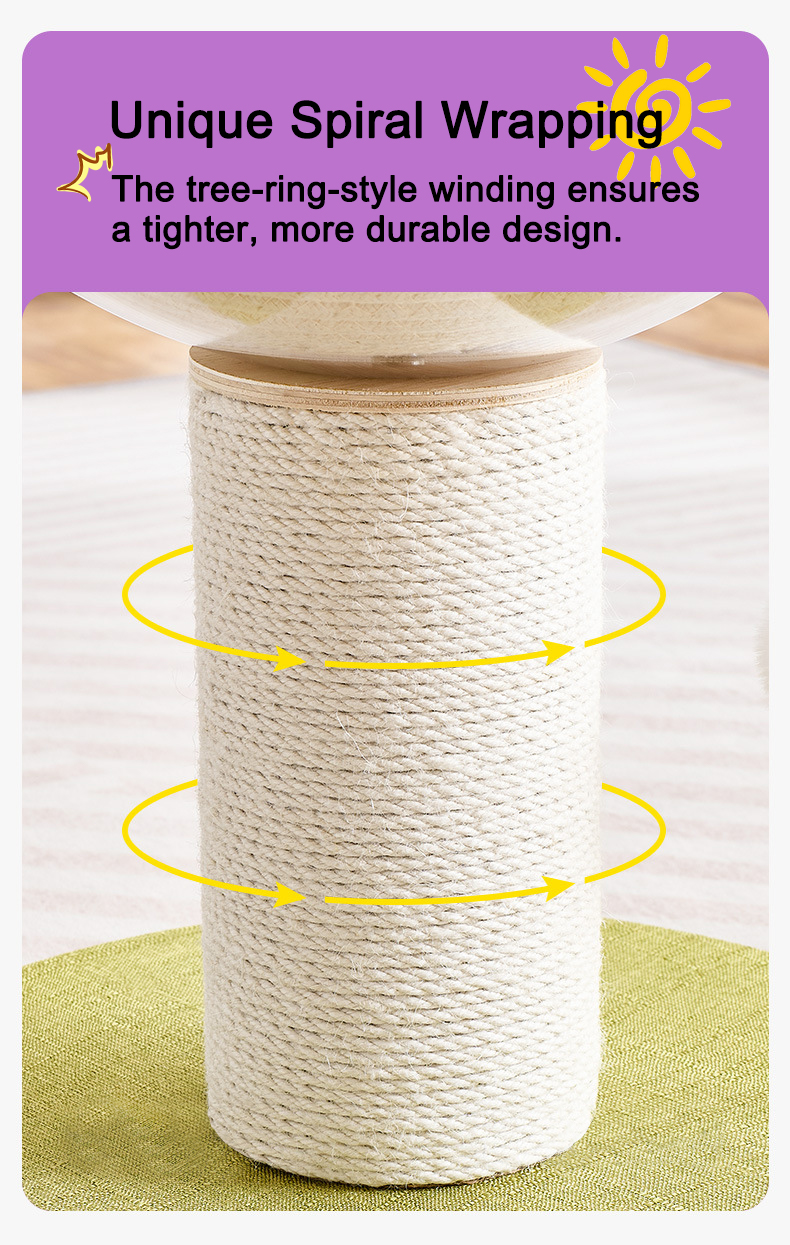 Sunflower Cat Scratching Nest - Image 3