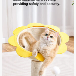 Sunflower Cat Scratching Nest