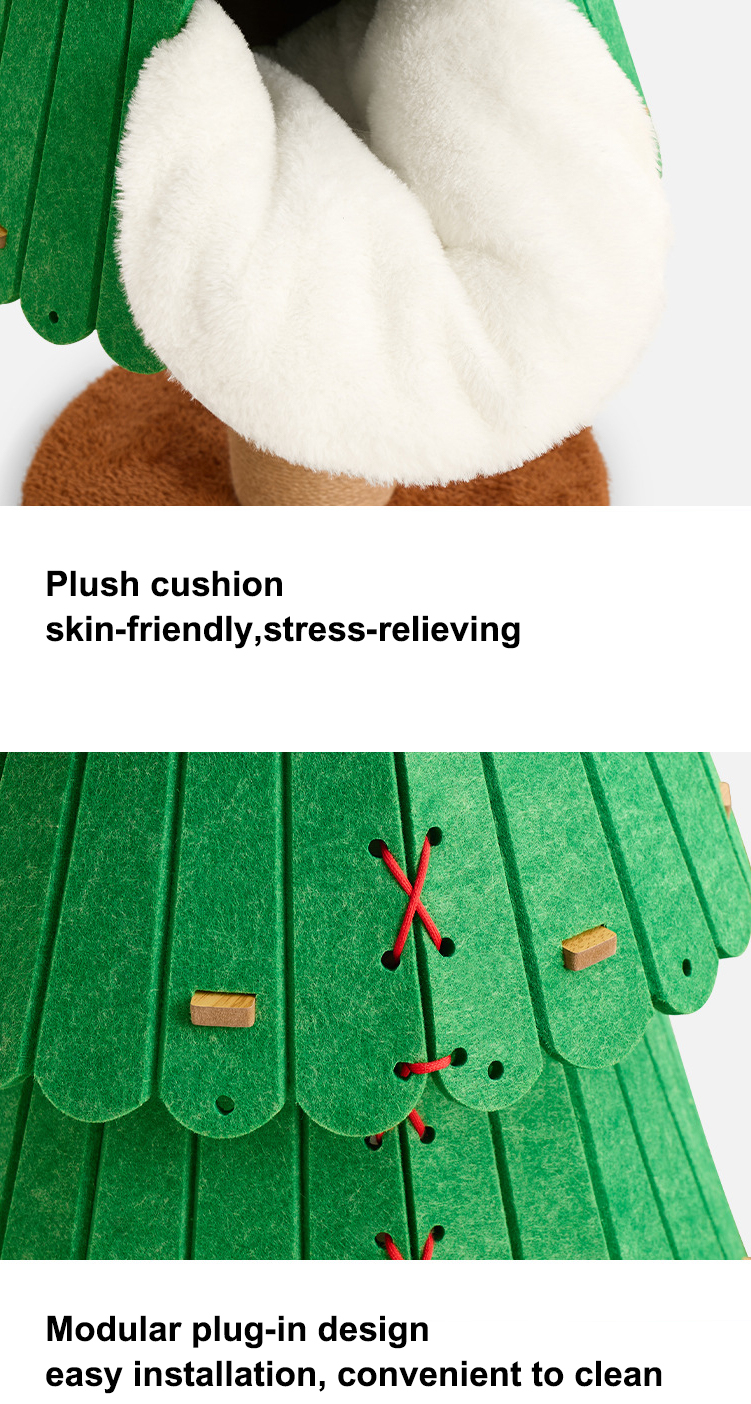 Christmas Tree Cat Scratching Post - Image 4