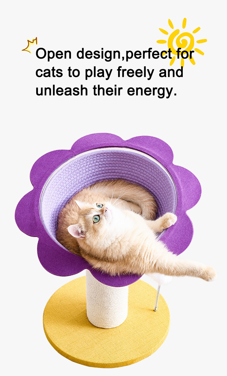 Sunflower Cat Scratching Nest - Image 4