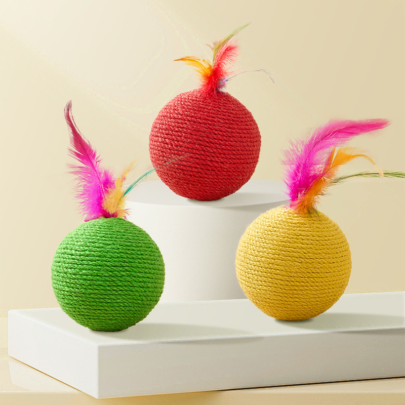 Sisal Ball with Jingle Bell - Image 3