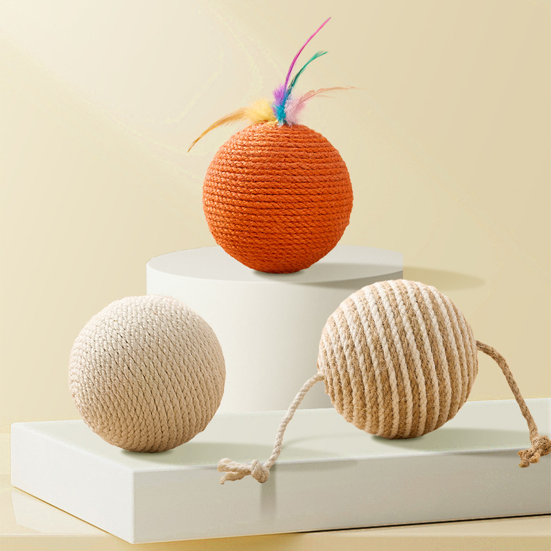 Sisal Ball with Jingle Bell - Image 2