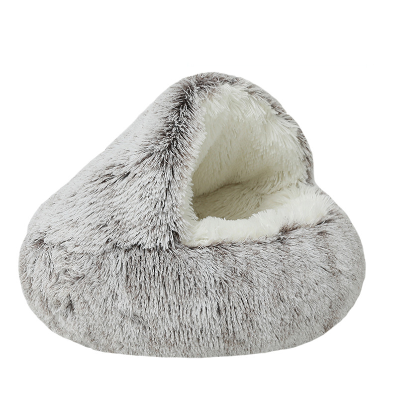 Cozy Semi-Enclosed Pet Bed for Deep Sleep - Image 3