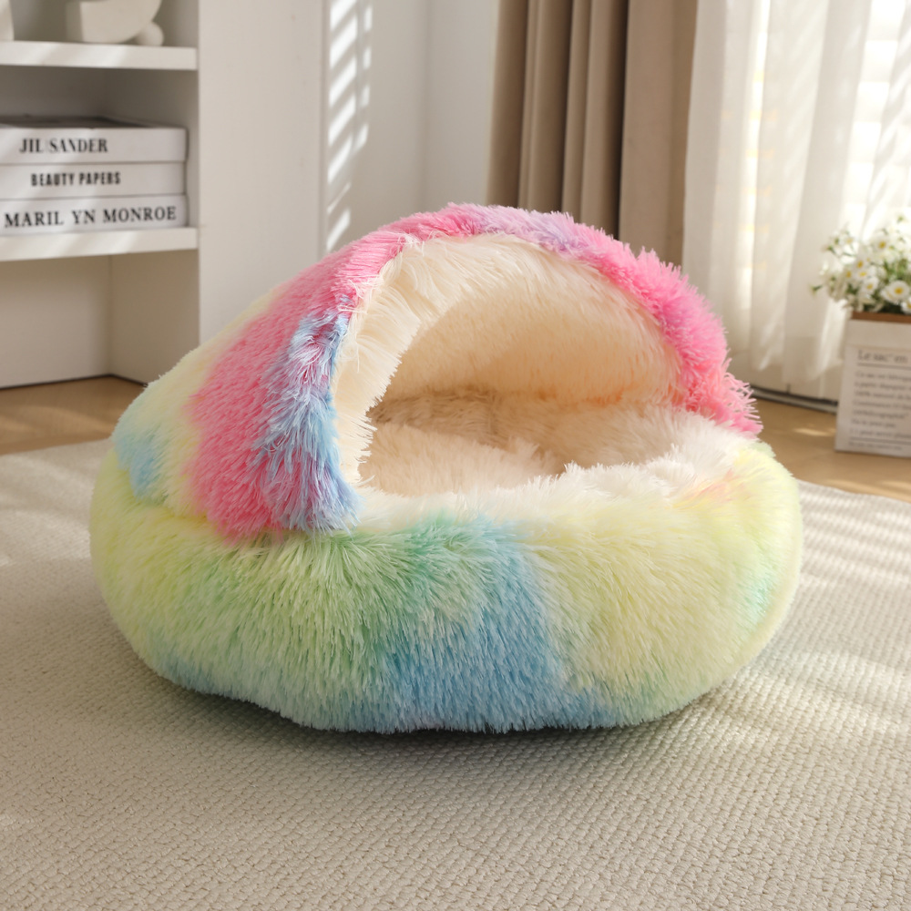 Cozy Semi-Enclosed Pet Bed for Deep Sleep - Image 7