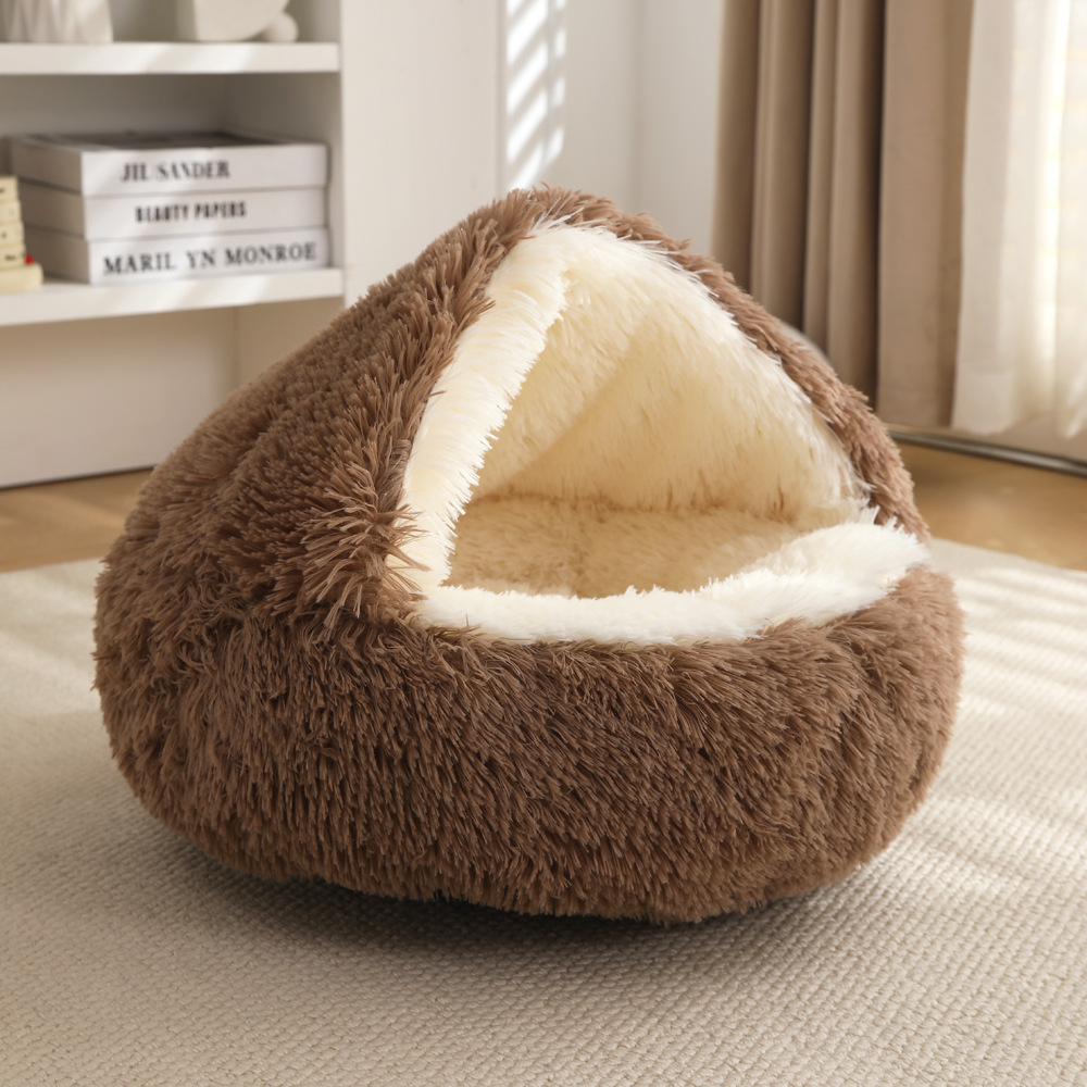 Cozy Semi-Enclosed Pet Bed for Deep Sleep - Image 6
